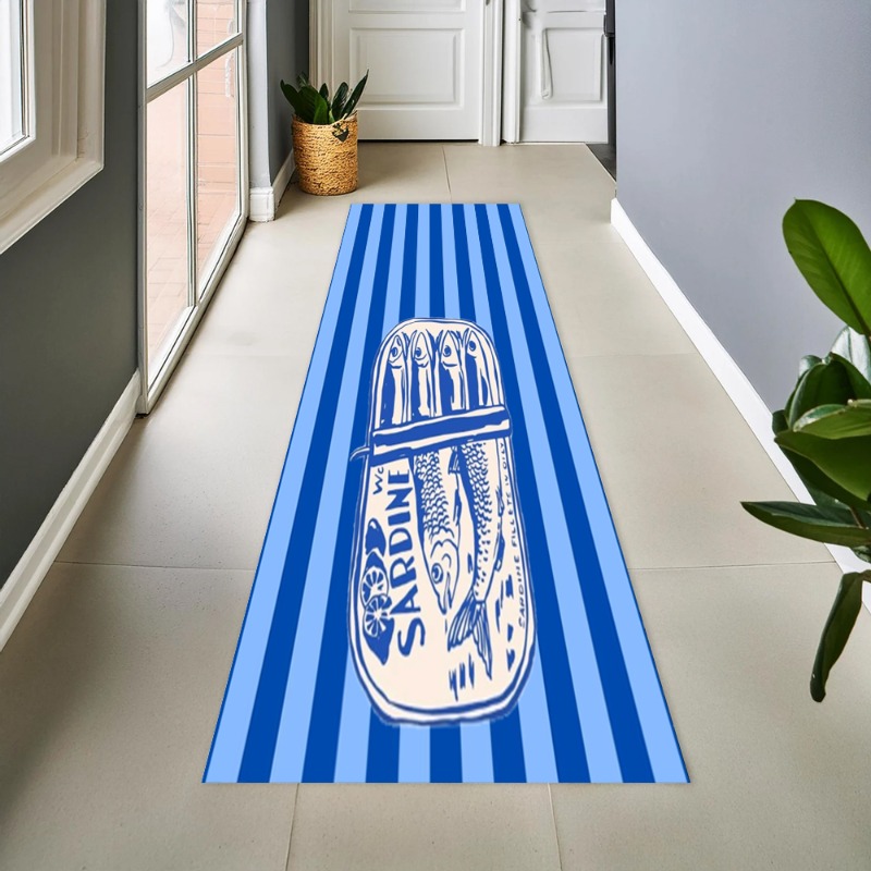 Vintage Blue Striped Sardine G - Commercial Printing And Graphics 리뷰 및 가격